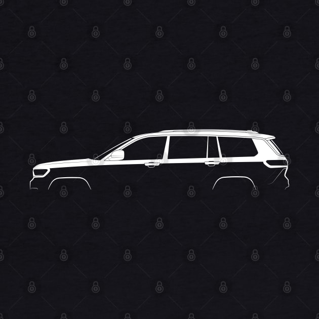 Jeep Grand Cherokee L (WL) Silhouette by Car-Silhouettes